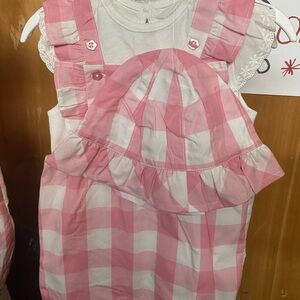 NWT George Baby romper with shirt and cap. Size 9-12 months